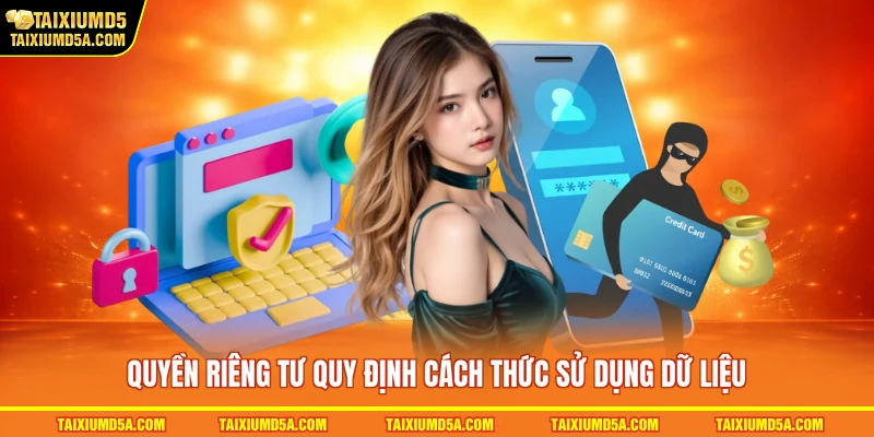 Quyền riêng tư quy định cách thức sử dụng dữ liệu